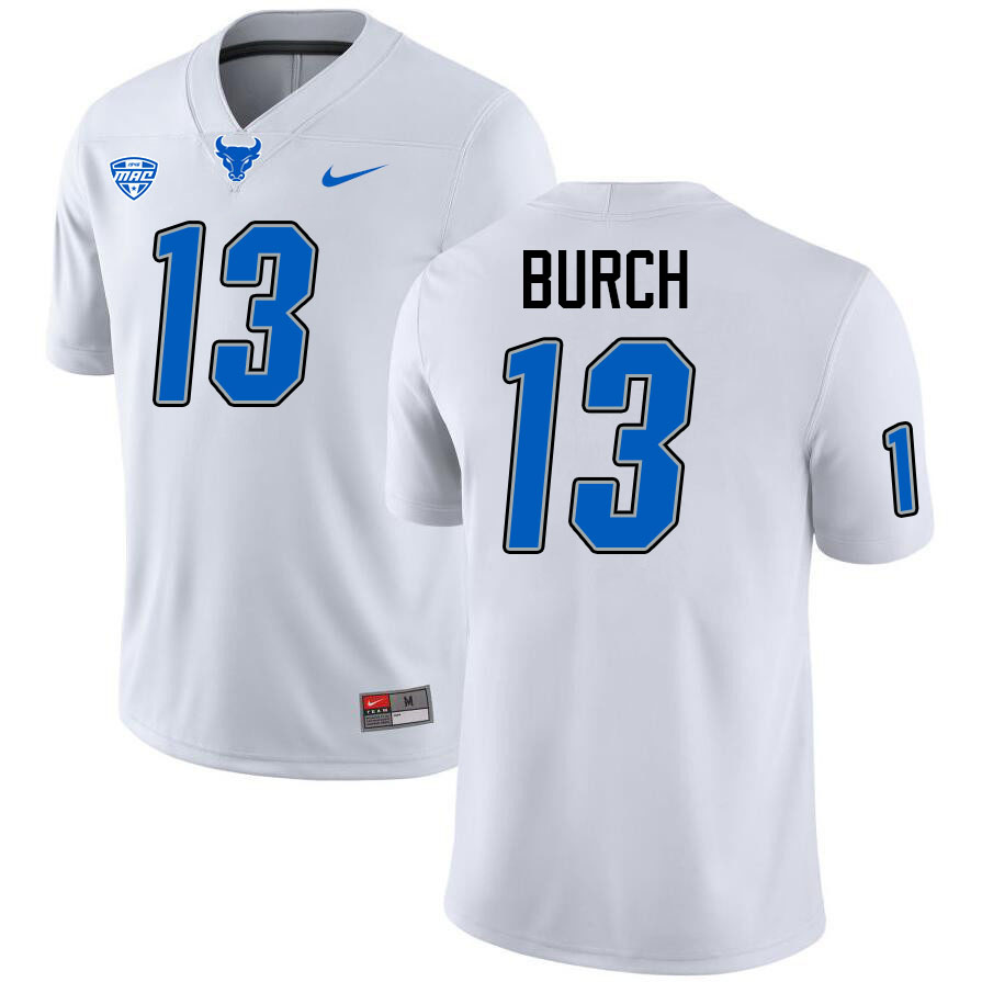 Messiah Burch UB Bulls Jersey,University Of Buffalo Bulls #13 Messiah Burch Jersey Youth-White